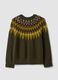 Green jacquard crew-neck jumper_6