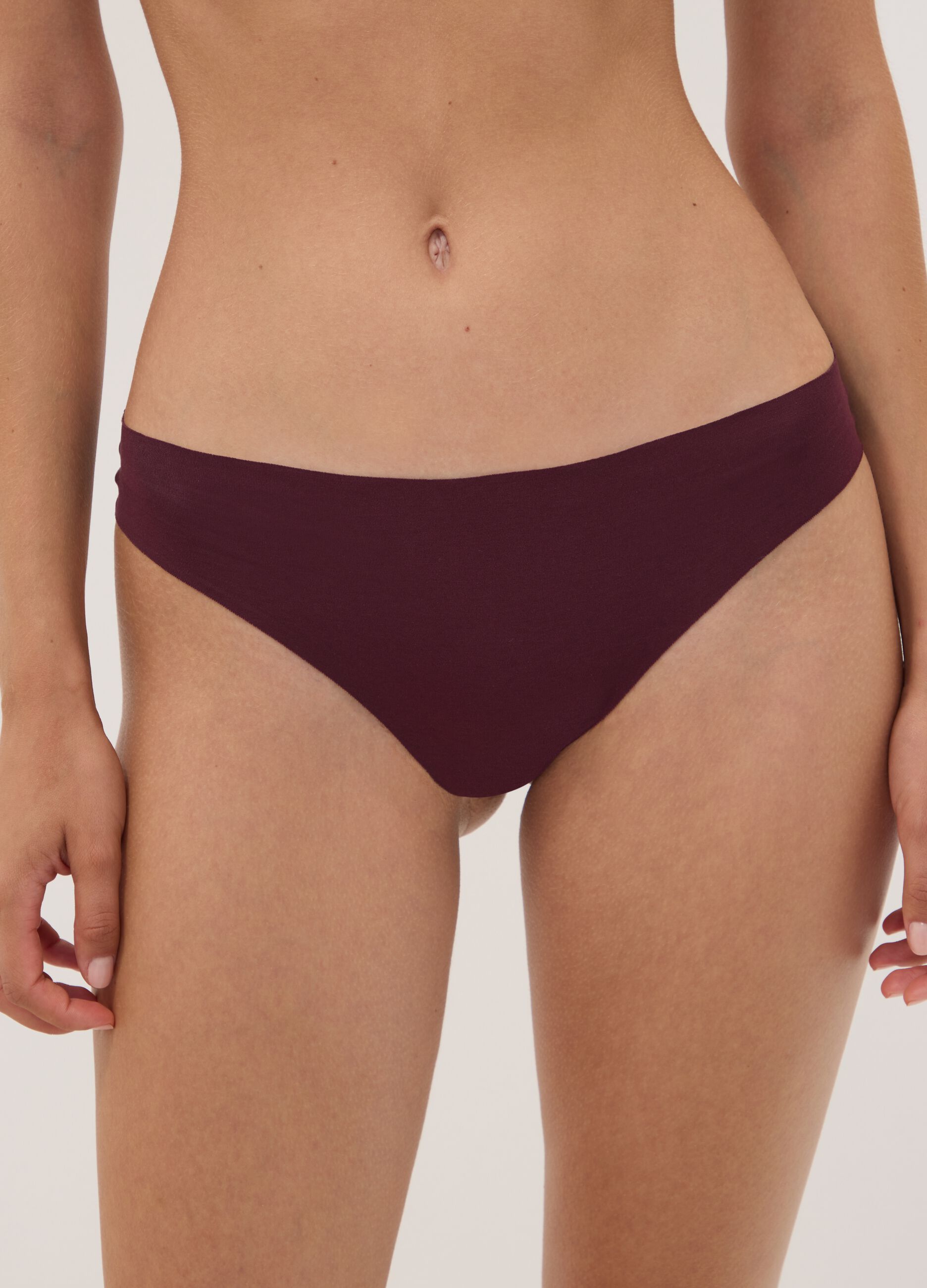 Purple stretch organic cotton briefs