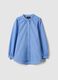Multicolour striped pure cotton shirt with regular fit and Mandarin collar_4