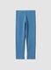 Blue skinny-fit stretch cotton leggings_0
