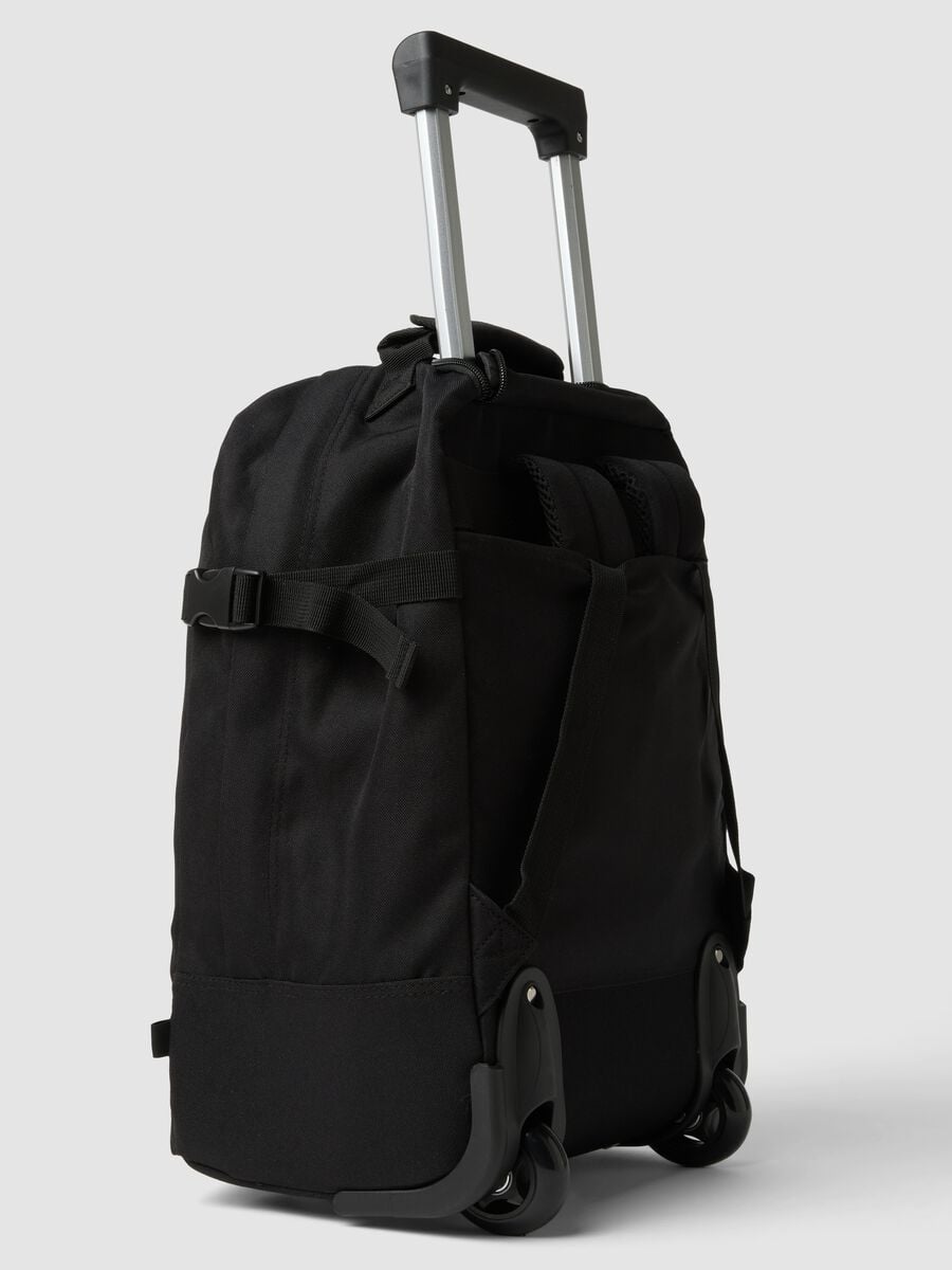 Black trolley bag with shoulder straps and telescopic handle_2