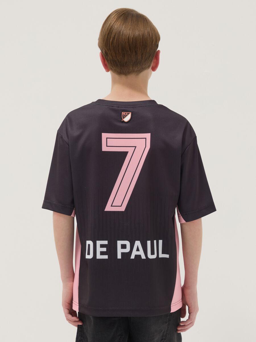 T-shirt nera a maniche corte Miami CF regular fit_1