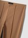 Brown stretch viscose slim-fit leggings_6