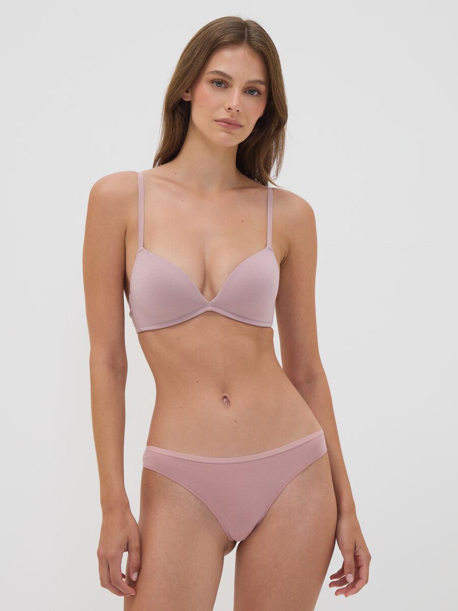 Five-pack of Brazilian briefs in organic cotton and stretch viscose_0