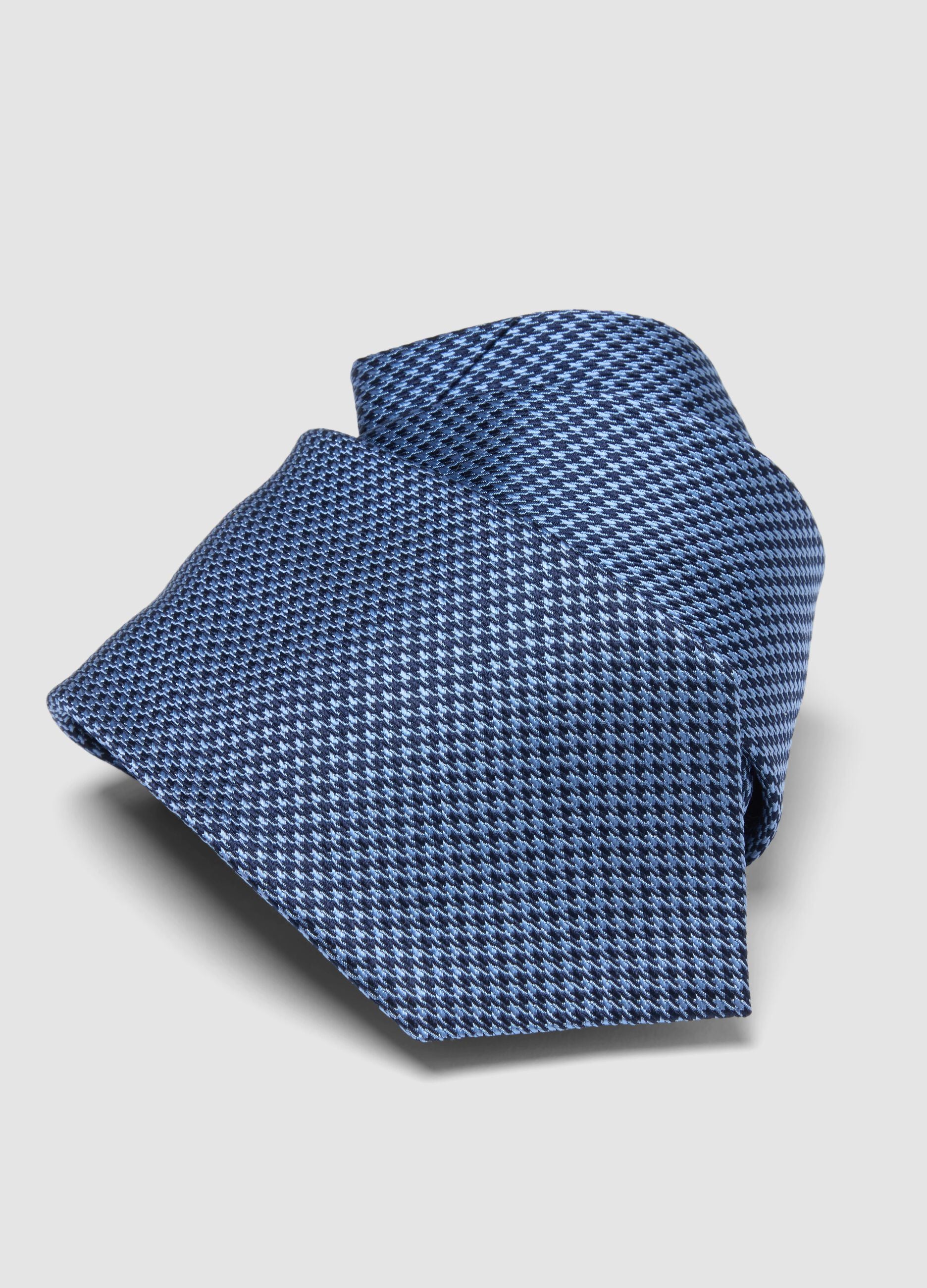 Multicolour Checked Pure Silk Tie Width 8 cm
