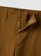 Brown wide-leg jeans in stretch cotton twill_5