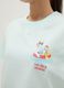 Blue regular fit pure cotton T-shirt with Daisy Duck print_3