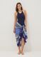 Blue pure cotton printed sarong_0
