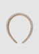 Beige headband with multicolour rhinestones for girls and teens_0