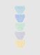 Multipack of multicoloured pure cotton regular fit panties for newborns_1