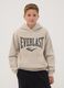 Beige cotton-blend hoodie with logo for boys_0