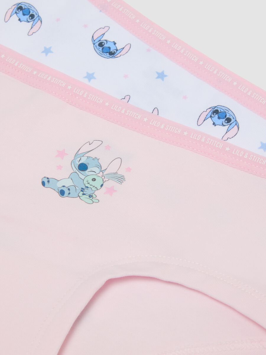 Tripack di slip multicolor in cotone organico elasticizzato con stampe Lilo & Stitch_2