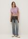 Multicolour striped pure cotton T-shirt with regular fit_1