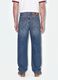 Blue denim jeans in pure cotton, loose fit_3