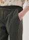 Green regular-fit stretch viscose trousers_3
