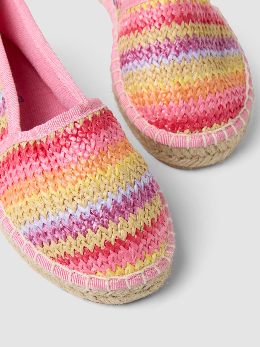 Girls&rsquo; multicolour woven espadrilles_3