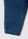 Newborn regular fit blue elasticated cotton blend trousers_3