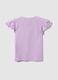 Multicolour stretch cotton T-shirt for girls with Frozen print_1
