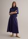 Camicia blu in puro cotone con taschino over fit_1