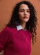 Multicolour pure cotton ribbed crew-neck jumper, regular fit_0