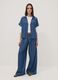Blue pure lyocell short-sleeved shirt_1