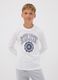 White organic cotton graphic-print T-shirt for boys_1