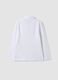 White long-sleeve polo shirt in pure organic cotton, regular fit, for boys_1