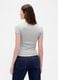 T-shirt elasticizzata a maniche corte_1