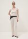 White short-sleeved stretch T-shirt_1
