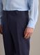Slim fit blue pure linen trousers_3