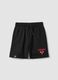 Girls&rsquo; pure cotton black relaxed fit shorts Chicago Bulls_3