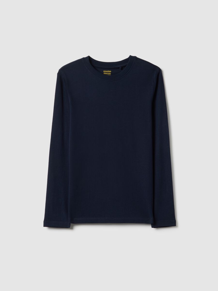 T-shirt in puro cotone blu regular fit per ragazzo_3