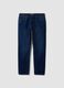 Dark blue slim-fit jeans in a cotton-viscose blend_4
