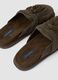 Brown genuine leather loafers with fringe_2
