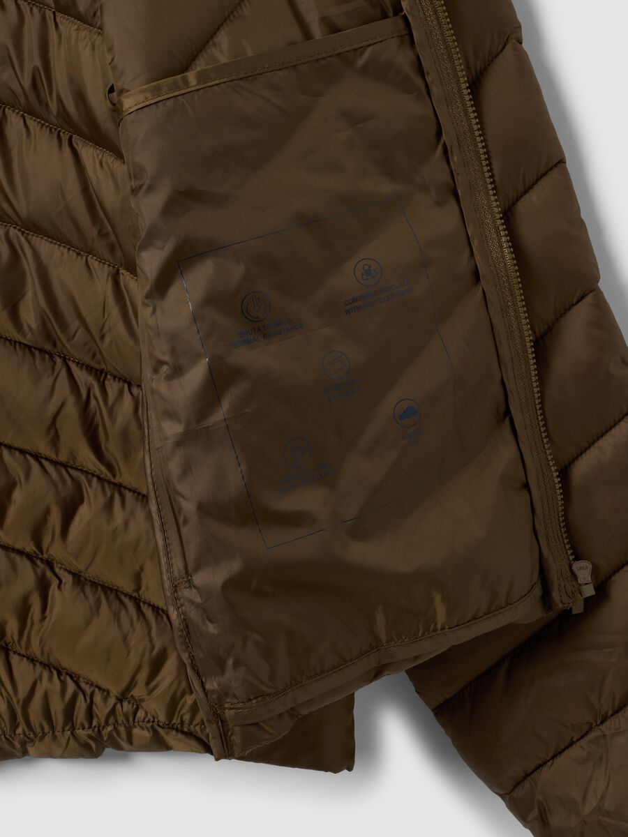 Green Ultralight quilted hooded jacket with zip_6