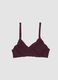 Purple shaping bikini top in stretchy fabric_4