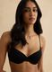 Black full-coverage bra with padded cups_2