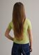 Girls' regular fit yellow ribbed viscose blend jumper_2