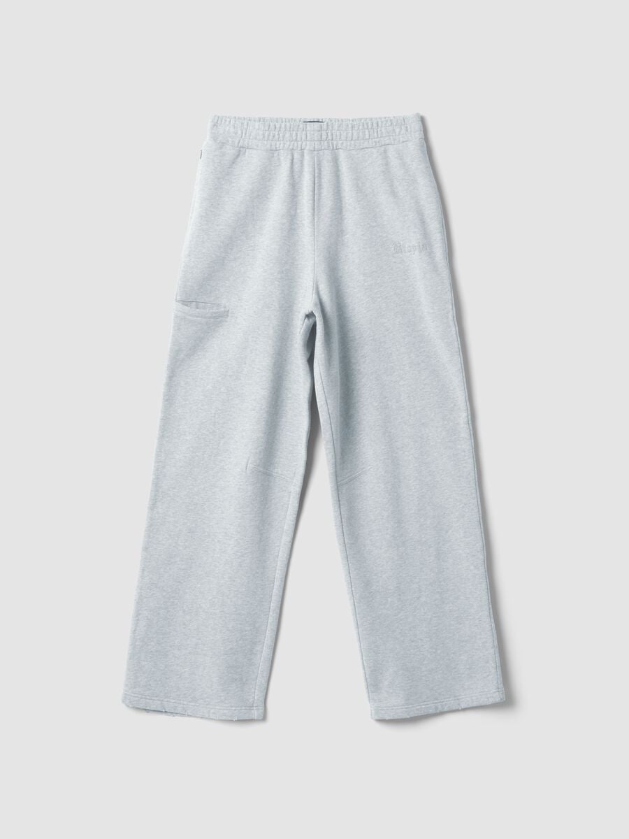 Grey Melange Sweatpants_1