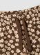 Multicoloured floral shorts in pure organic cotton for girls, regular fit_2