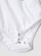 White pure cotton infant onesie featuring Mickey Mouse_2
