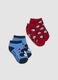 2-pack of short stretch organic cotton socks with Mickey prints_0