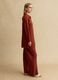 Red pure linen oversized shirt_2