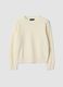 White pure wool regular-fit long-sleeve jumper_0