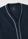 Pure cotton blue pyjamas, regular fit with contrast detailing_5