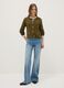 Green cardigan in pure cotton regular fit with buttons_1