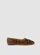 Classic brown Friulane slippers with animal print_0