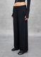 Ribbed Fluid Trousers Black_1