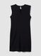 Black fitted dress with ruched detailing_5