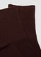 Brown ankle socks in stretch cotton_2